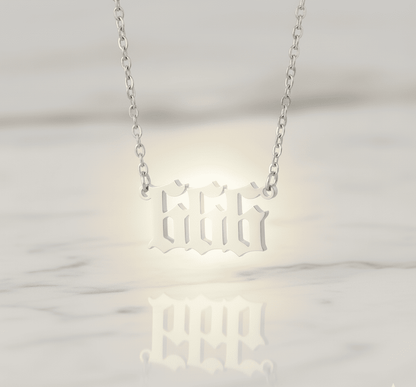Angel Number Necklace - Hidden Forever