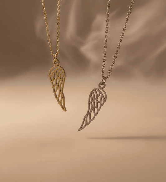 Angel Wing Charm Necklace - Hidden Forever