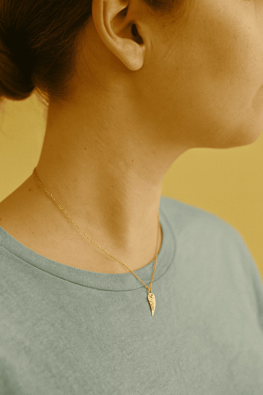 Angel Wing Charm Necklace - Hidden Forever