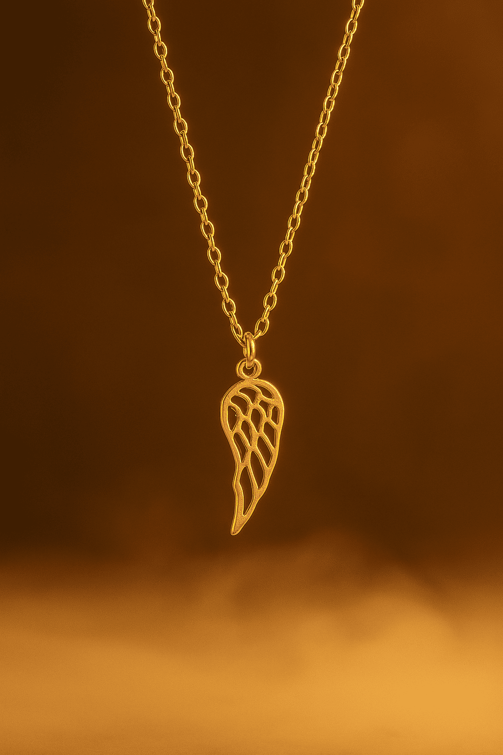 Angel Wing Charm Necklace - Hidden Forever