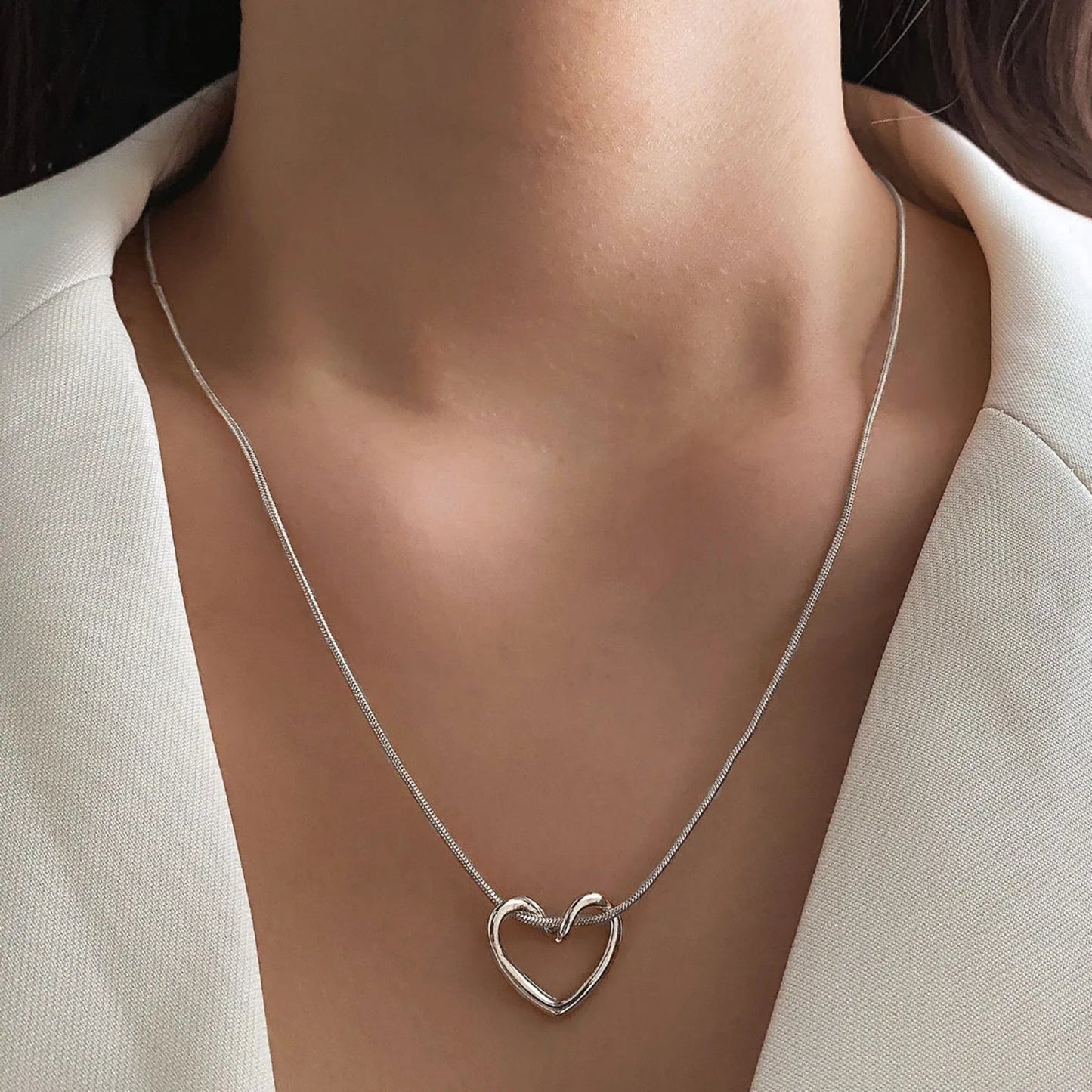 Best Friends Entwined Heart Necklace - Hidden Forever