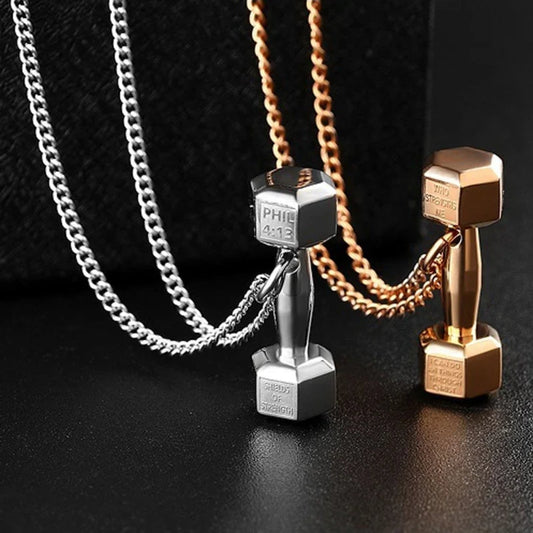 Best Friends FitCharm Dumbbell Necklace - Hidden Forever