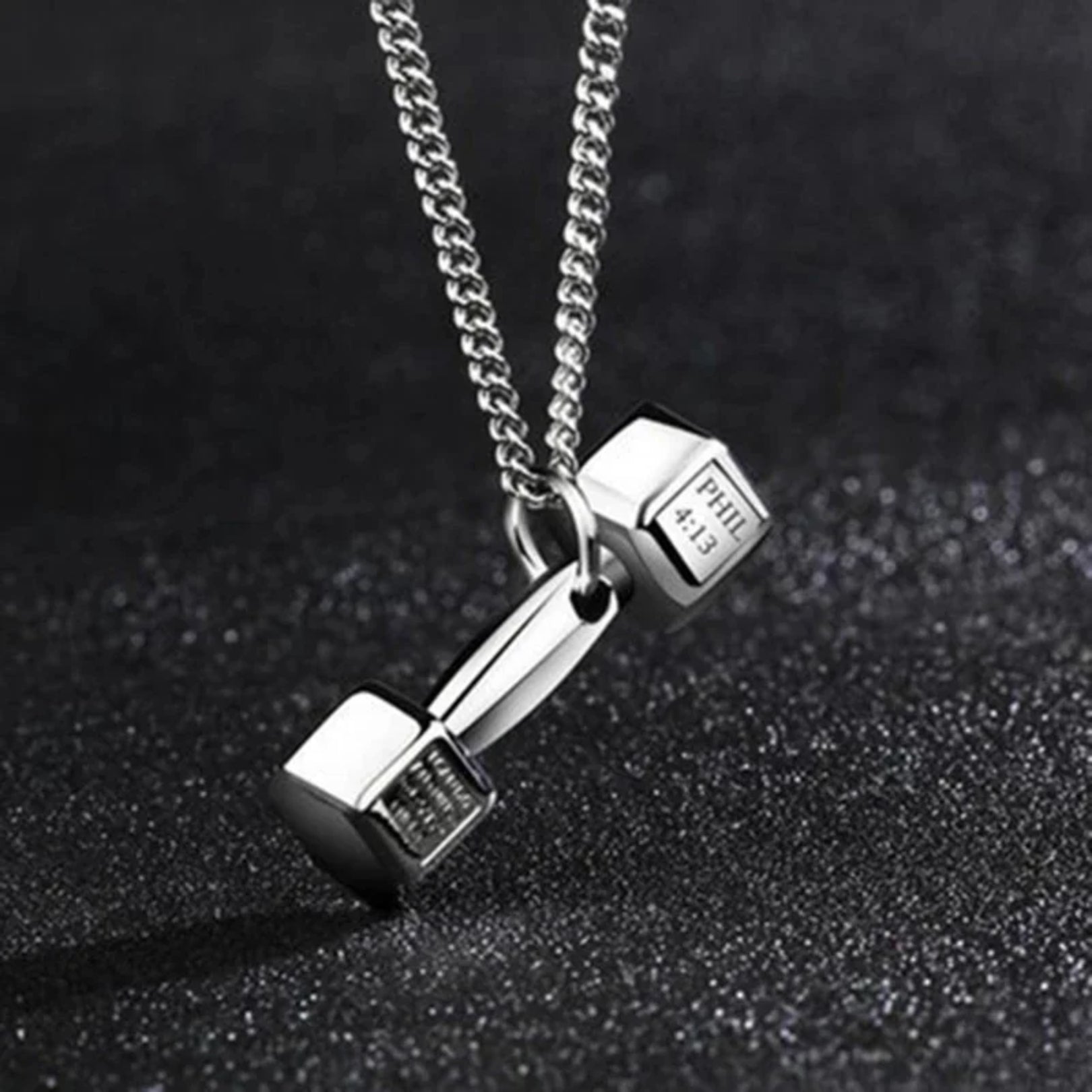 Best Friends FitCharm Dumbbell Necklace - Hidden Forever