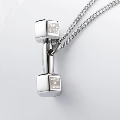 Best Friends FitCharm Dumbbell Necklace - Hidden Forever