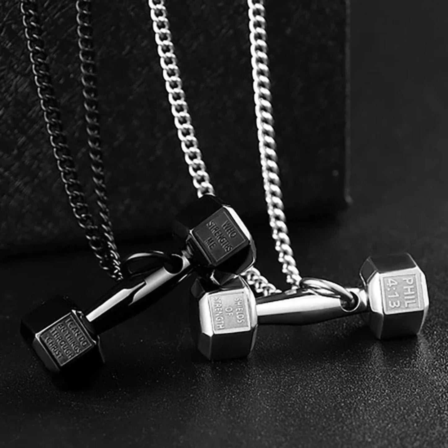 Best Friends FitCharm Dumbbell Necklace - Hidden Forever