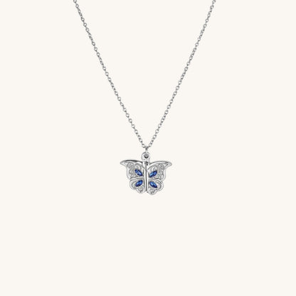 Best Friends Heart Butterfly Necklace - Hidden Forever