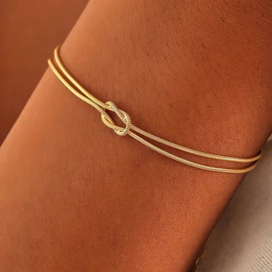 Boyfriend and Girlfriend Bond Knot Bracelets - Hidden Forever