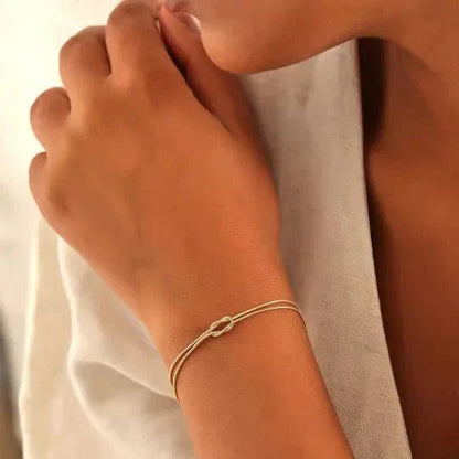 Boyfriend and Girlfriend Bond Knot Bracelets - Hidden Forever