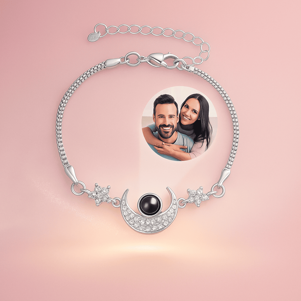 Bracelet With Picture Inside | Custom Projection Photo Bracelet - Hidden Forever