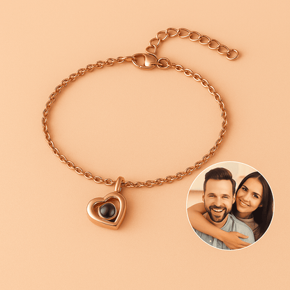 Bracelet With Picture Inside | Custom Projection Photo Bracelet - Hidden Forever