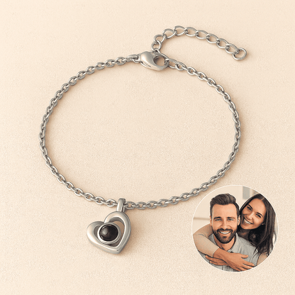 Bracelet With Picture Inside | Custom Projection Photo Bracelet - Hidden Forever