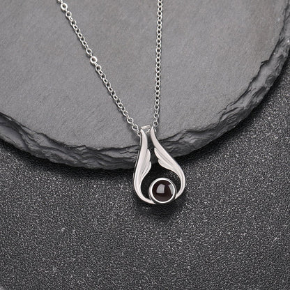 Celestial Angel Hidden Photo Necklace - Hidden Forever