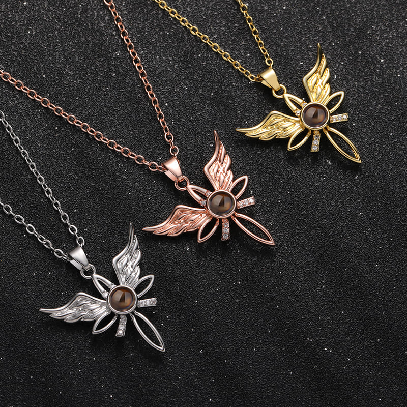 Celestial Wings Memory Projection Necklace - Hidden Forever
