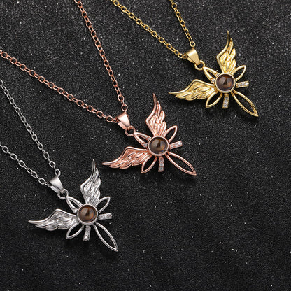 Celestial Wings Memory Projection Necklace - Hidden Forever