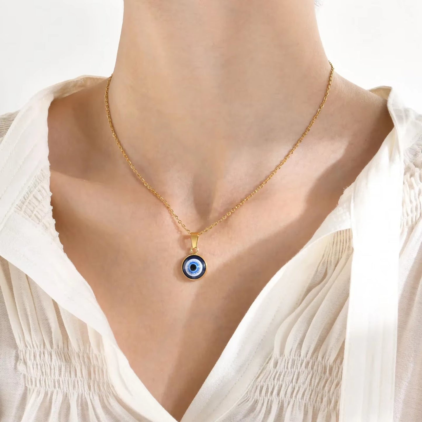 Charmed Gaze Evil Eye Pendant Necklace - Hidden Forever