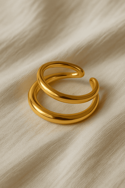 Classy Adjustable Double Layer Ring - Hidden Forever