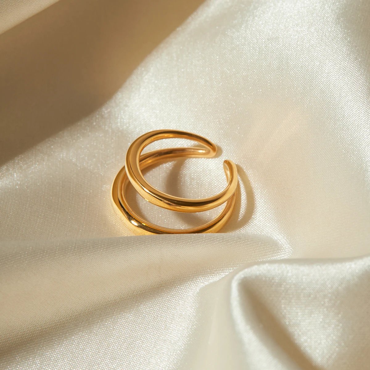 Classy Adjustable Double Layer Ring – Hidden Forever