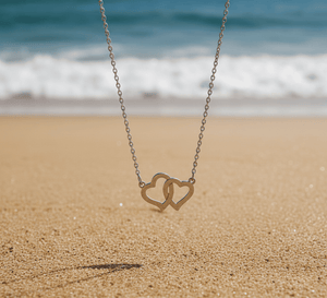 Connected Pendant Love Hearts Necklace - Hidden Forever