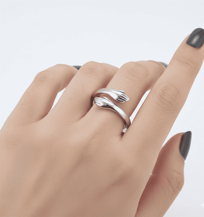 Couple's Hug Ring - Hidden Forever