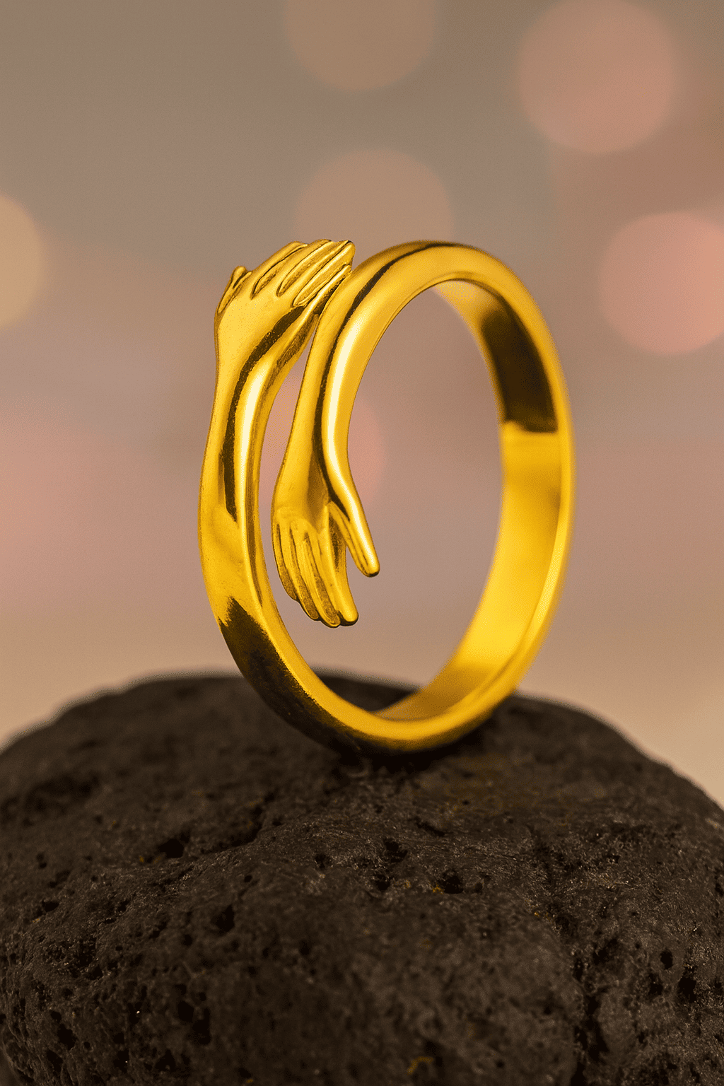 Couple's Hug Ring - Hidden Forever