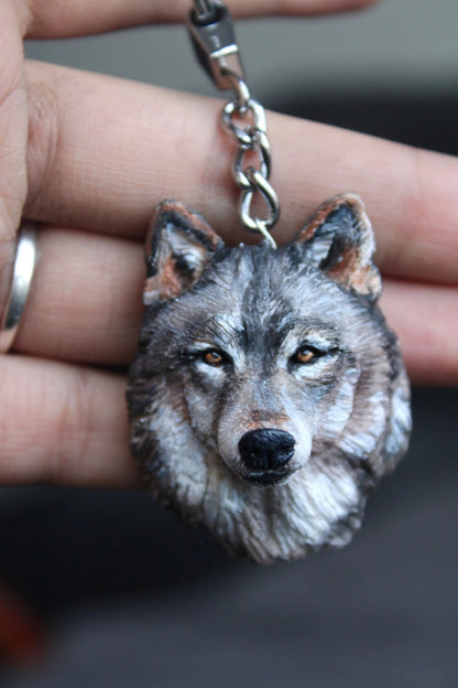 Custom 3D Pet Portrait Keychain - Hidden Forever