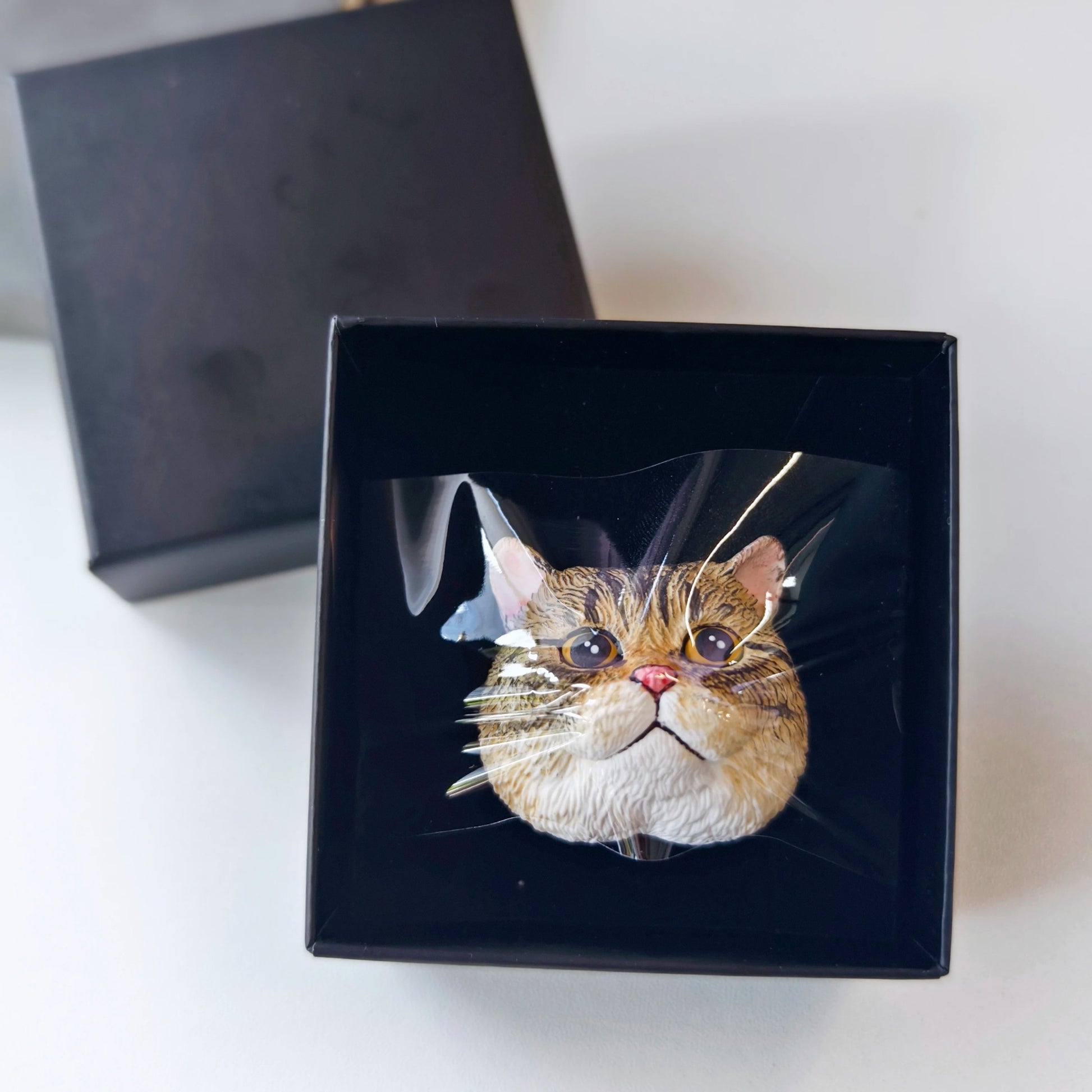 Custom 3D Pet Portrait Keychain - Hidden Forever