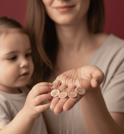 Custom Birth Flower Necklace - Hidden Forever
