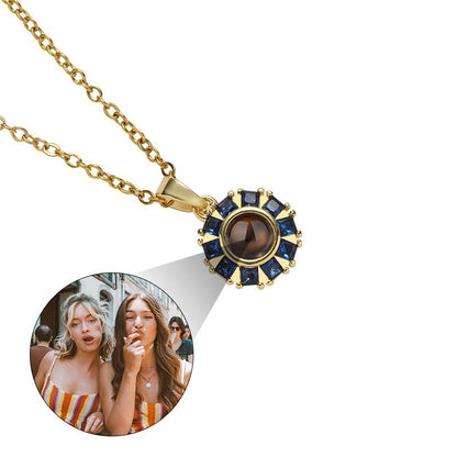 Custom Celestial Glow Hidden Photo Necklace - Hidden Forever