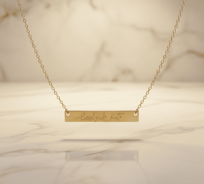 Custom Engraved Handwriting Necklace - Hidden Forever