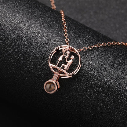 Custom Eternal Affection Hidden Photo Necklace - Hidden Forever