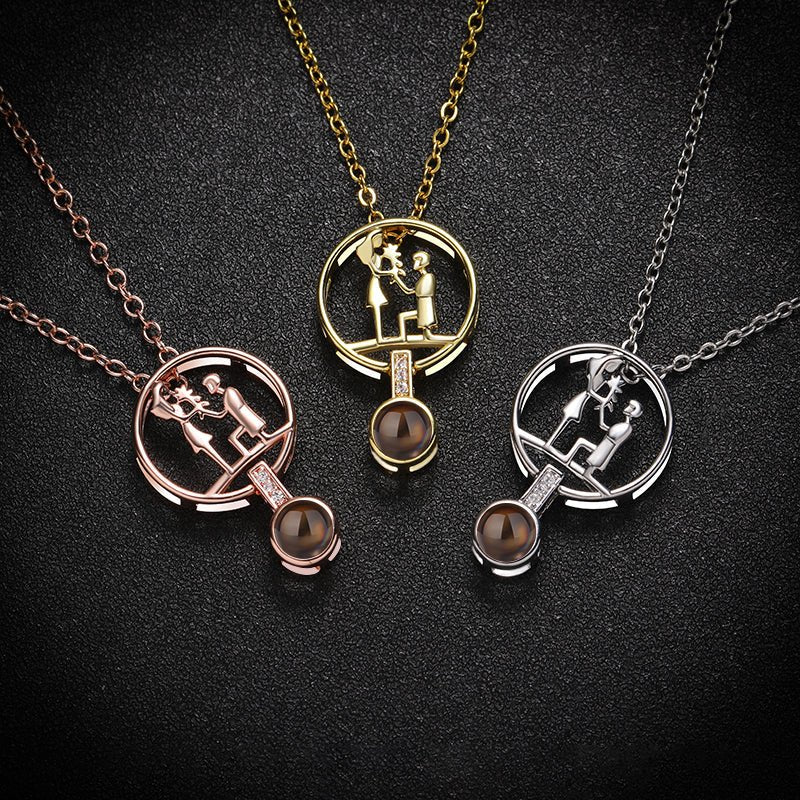 Custom Eternal Affection Hidden Photo Necklace - Hidden Forever