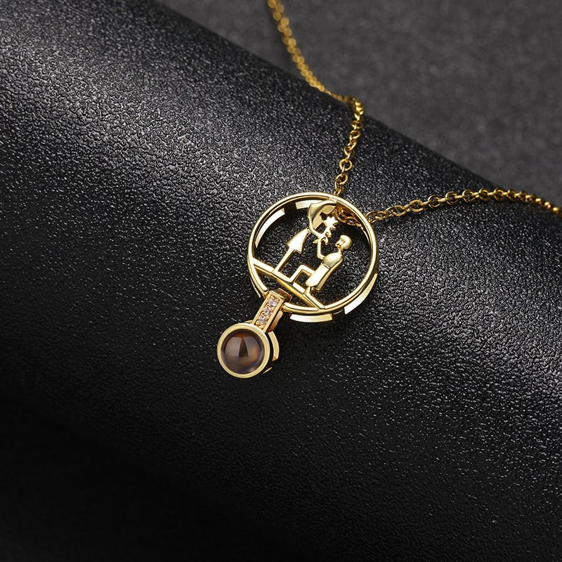 Custom Eternal Affection Hidden Photo Necklace - Hidden Forever