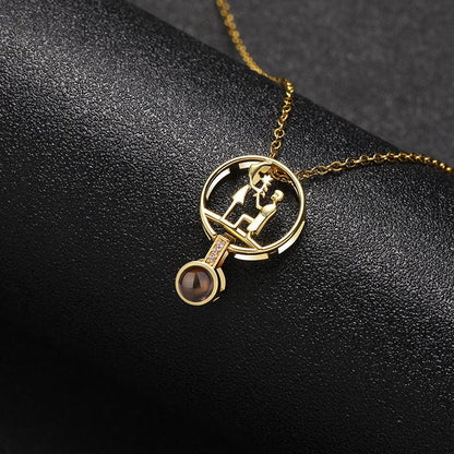 Custom Eternal Affection Hidden Photo Necklace - Hidden Forever