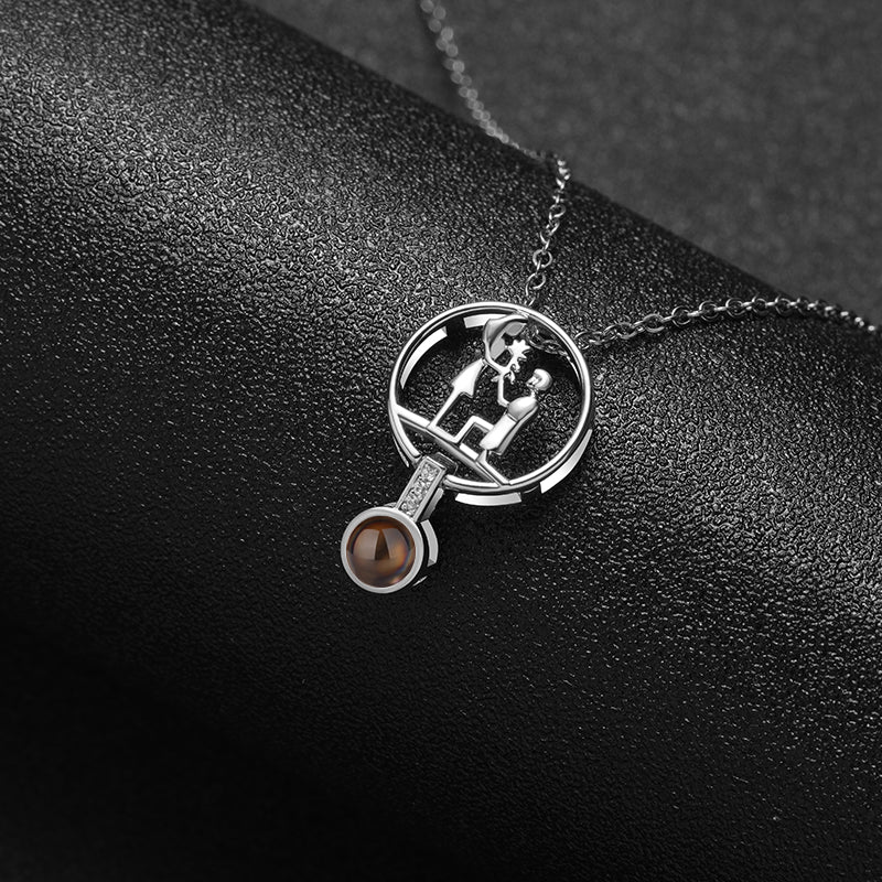 Custom Eternal Affection Hidden Photo Necklace - Hidden Forever