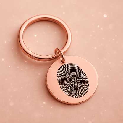 Custom Fingerprint Keychain - Hidden Forever