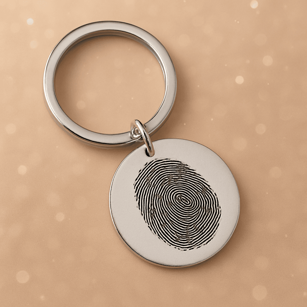 Custom Fingerprint Keychain - Hidden Forever
