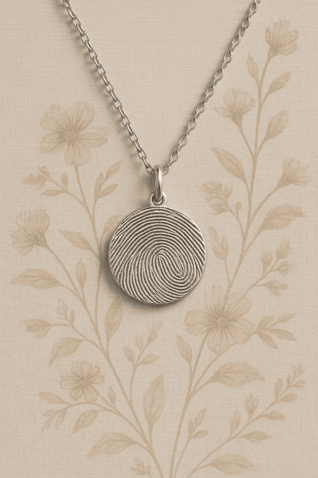 Custom Fingerprint Necklace - Hidden Forever