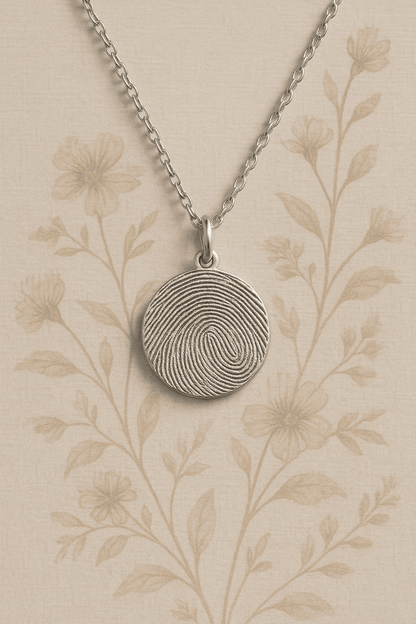 Custom Fingerprint Necklace - Hidden Forever