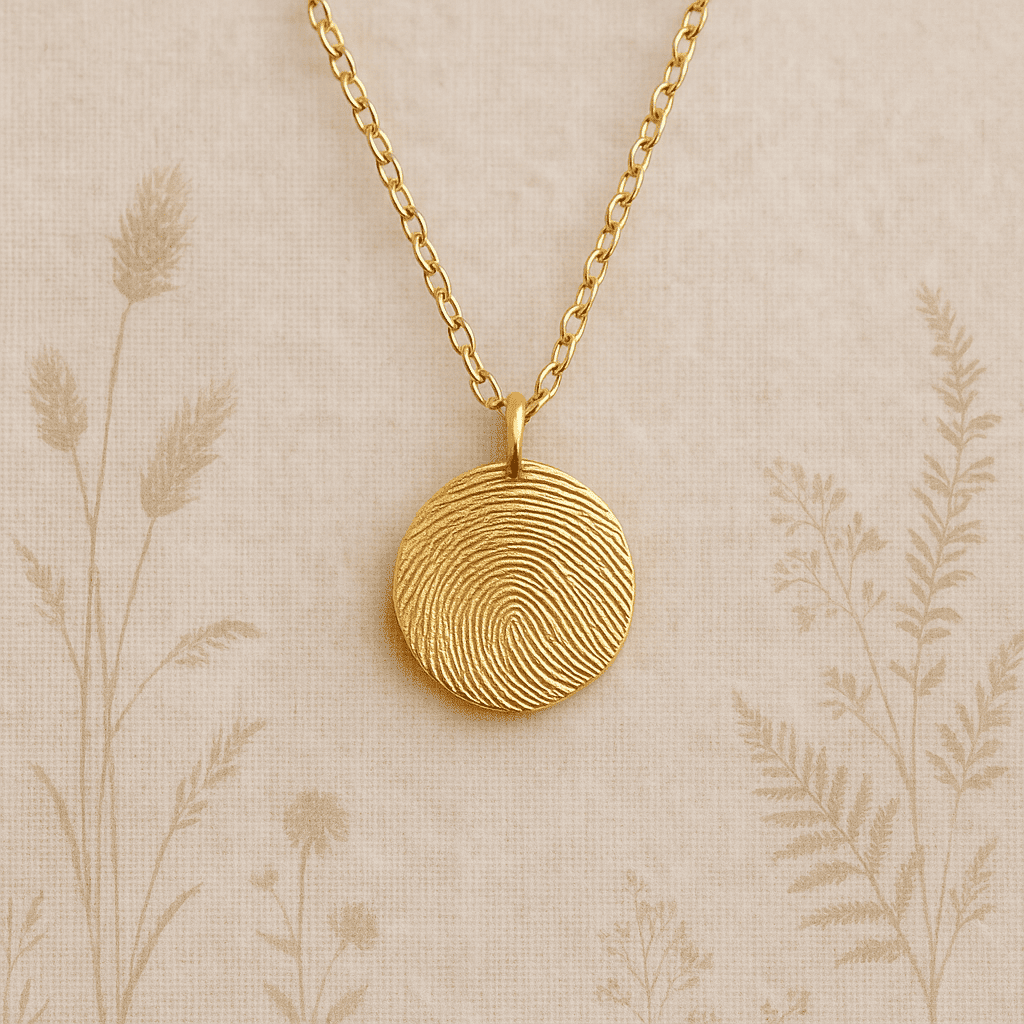 Custom Fingerprint Necklace - Hidden Forever