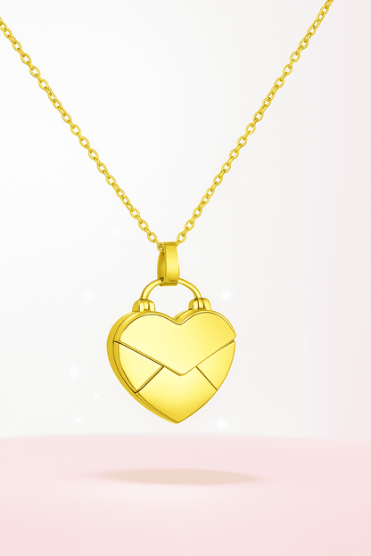 Custom Heart Pendant Hidden Photo Necklace - Hidden Forever