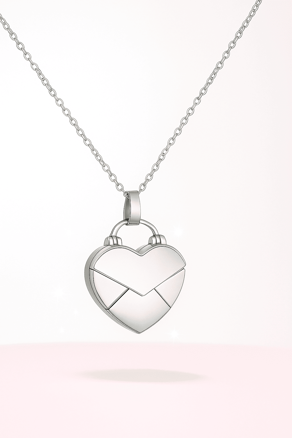 Custom Heart Pendant Hidden Photo Necklace - Hidden Forever