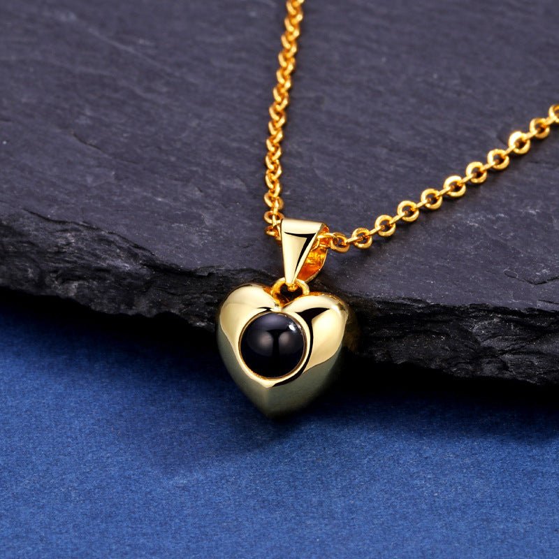 Custom HeartApple Hidden Photo Necklace - Hidden Forever