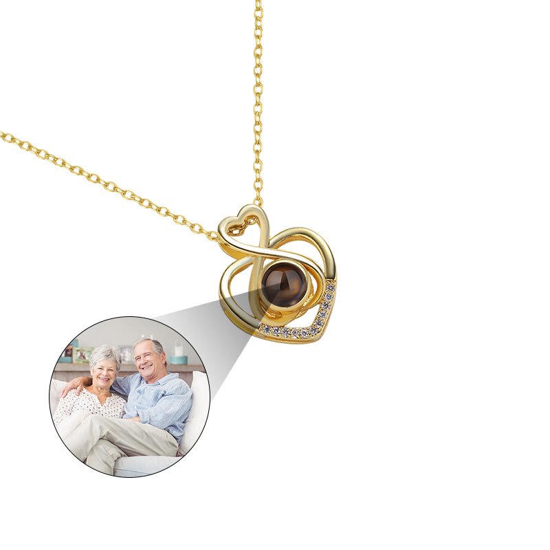 Custom Heartfelt Harmony Hidden Photo Necklace - Hidden Forever