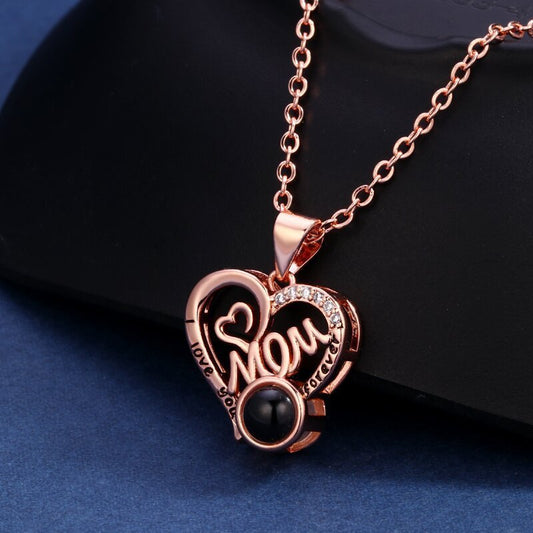 Custom Heartfelt Mom Hidden Photo Necklace - Hidden Forever