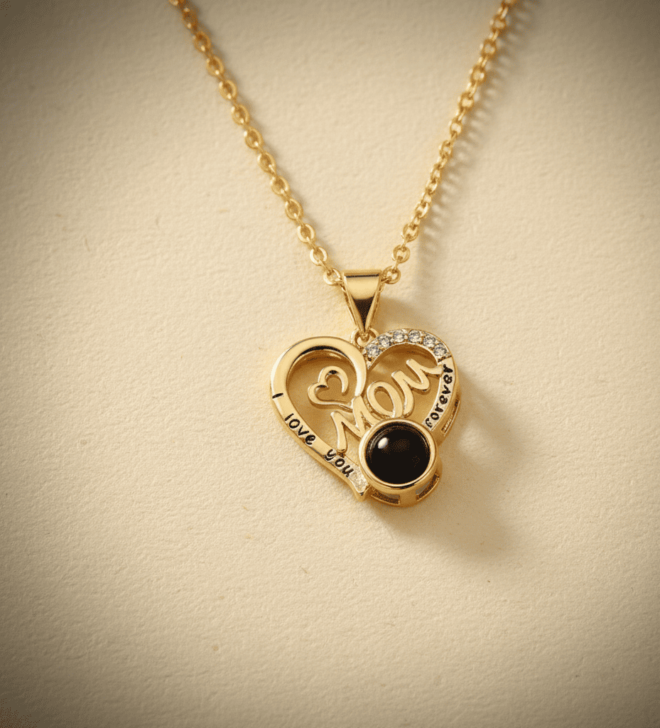 Custom Heartfelt Mom Hidden Photo Necklace - Hidden Forever