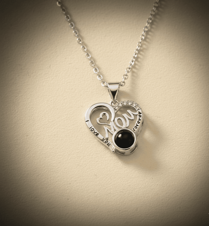 Custom Heartfelt Mom Hidden Photo Necklace - Hidden Forever