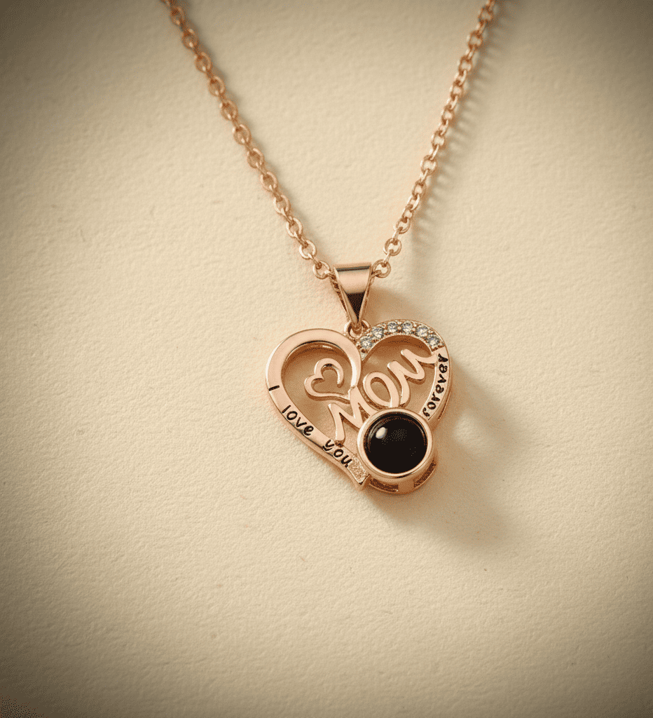 Custom Heartfelt Mom Hidden Photo Necklace - Hidden Forever