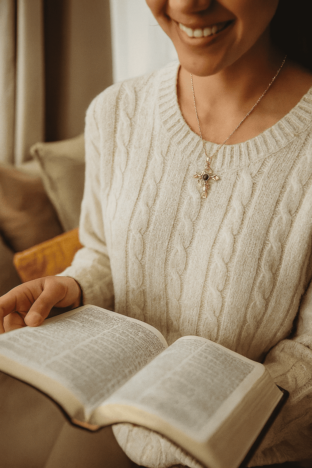 Custom Hidden Photo Projection Butterfly Cross Necklace - Hidden Forever