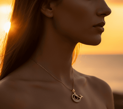 Custom Hidden Photo Projection Mini Whale Necklace - Hidden Forever