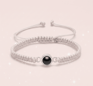 Custom Hidden Projection Photo Braided Bracelet - Hidden Forever